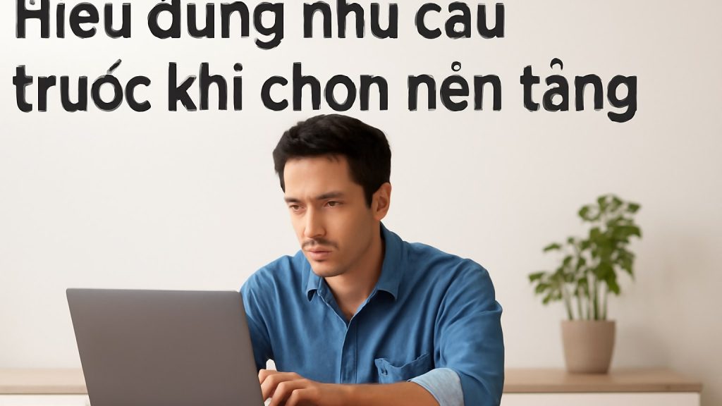 1) Hiểu đúng nhu cầu trước khi chọn nền tảng Minh họa: 1) Hiểu đúng nhu cầu trước khi chọn nền tảng